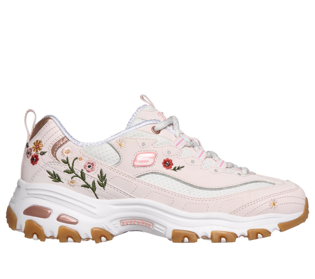 Women Skechers Shoes D'Lites - Spring Bloom Skechers Women PINK NAVY