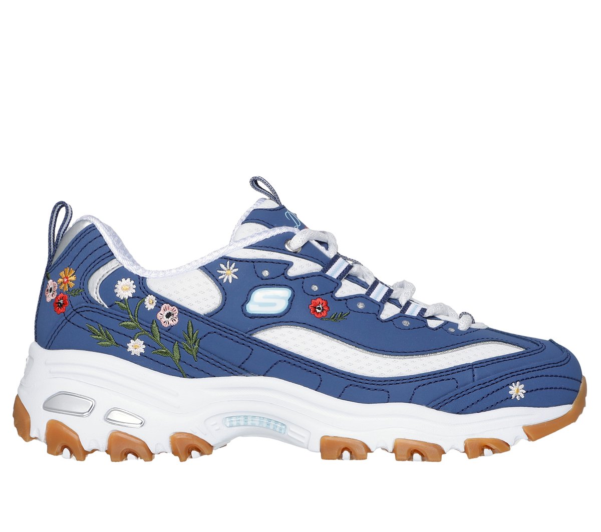 Women Skechers Shoes D'Lites - Spring Bloom Skechers Women PINK NAVY
